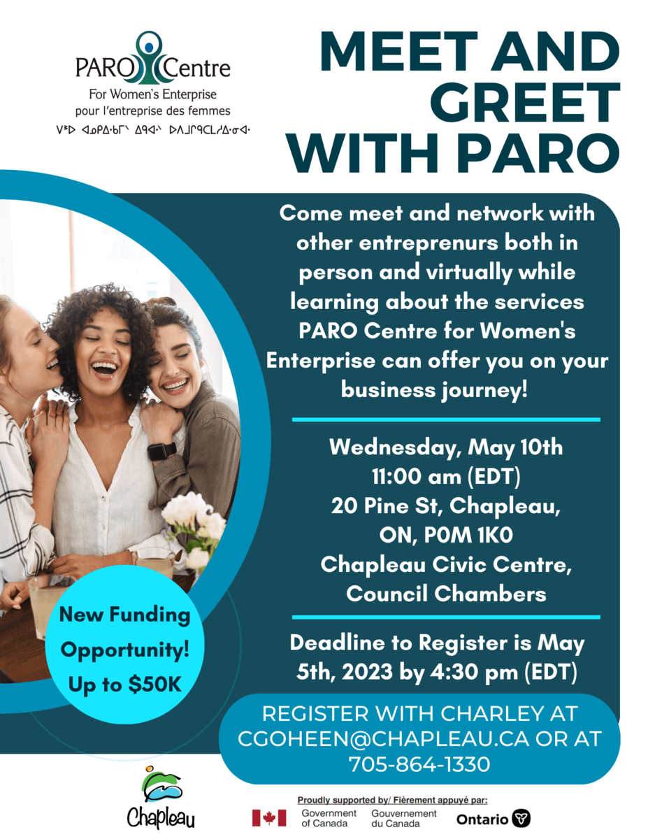 News Meet and Greet With PARO April 18 2023 Township of Chapleau
